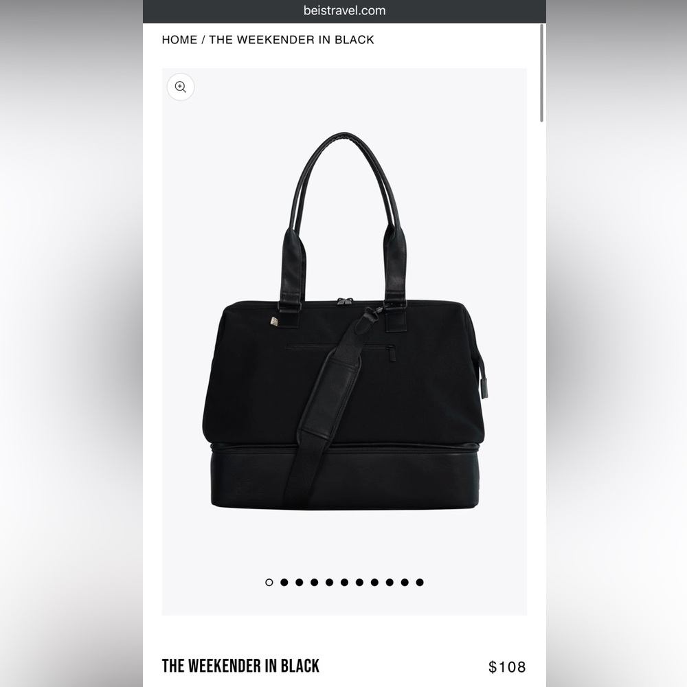 BEIS The Weekender Bag in Black